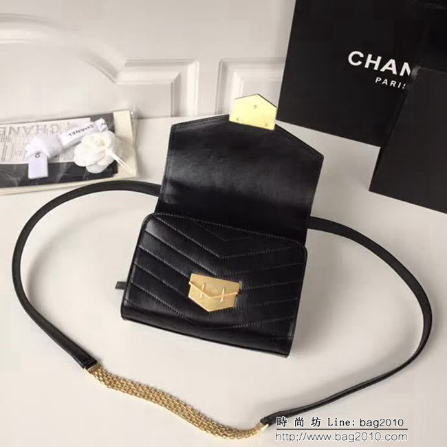 香奈兒CHANEL新品Chanel2018最新火爆款 復古設計小牛皮單肩斜跨包 DSC1107